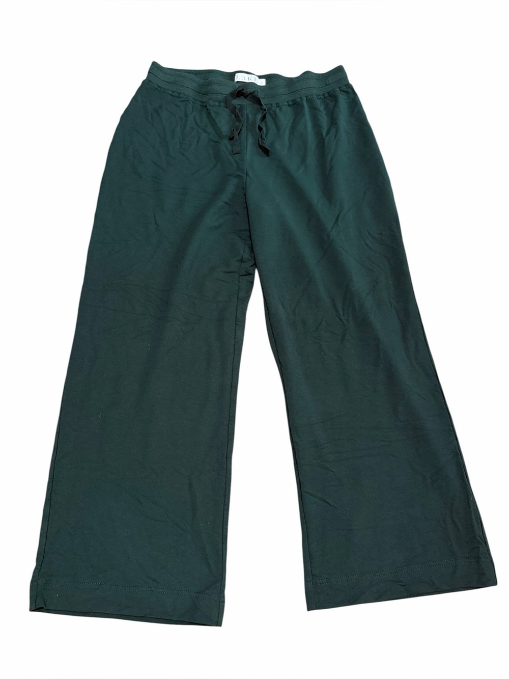 LAKE Women's Relax Wide-Leg Lounge Pants | Forest Green | M